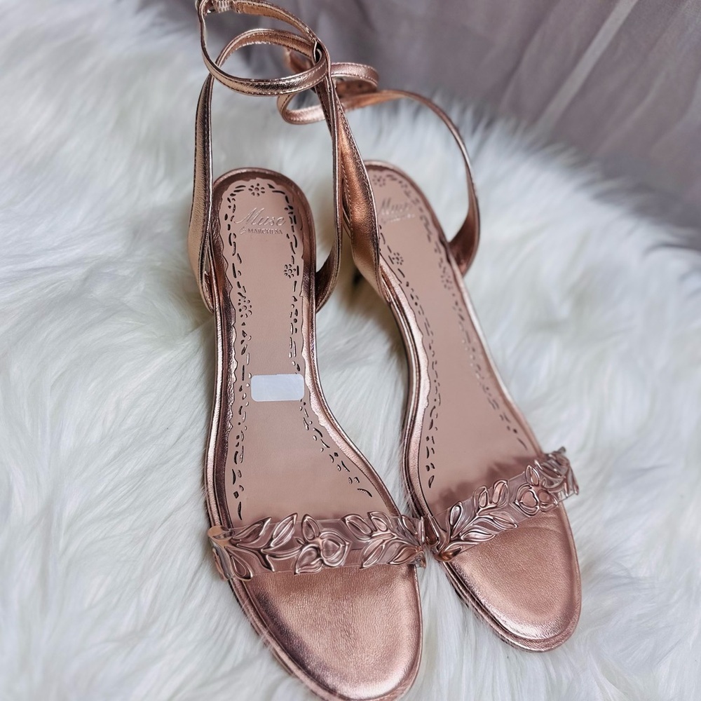 Marchesa Rose Gold Heels